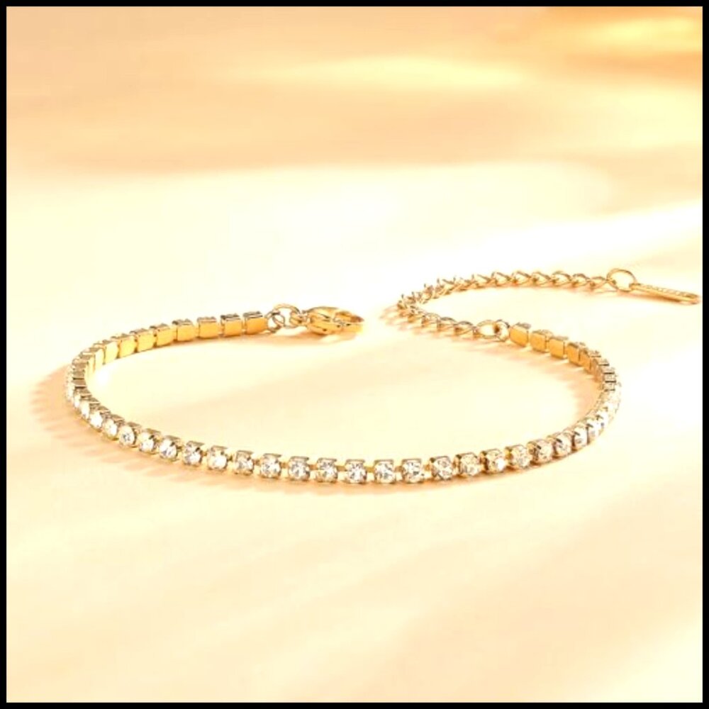 Gold-Plated Bracelet Set Stackable Adjustable Cuf… - image 2